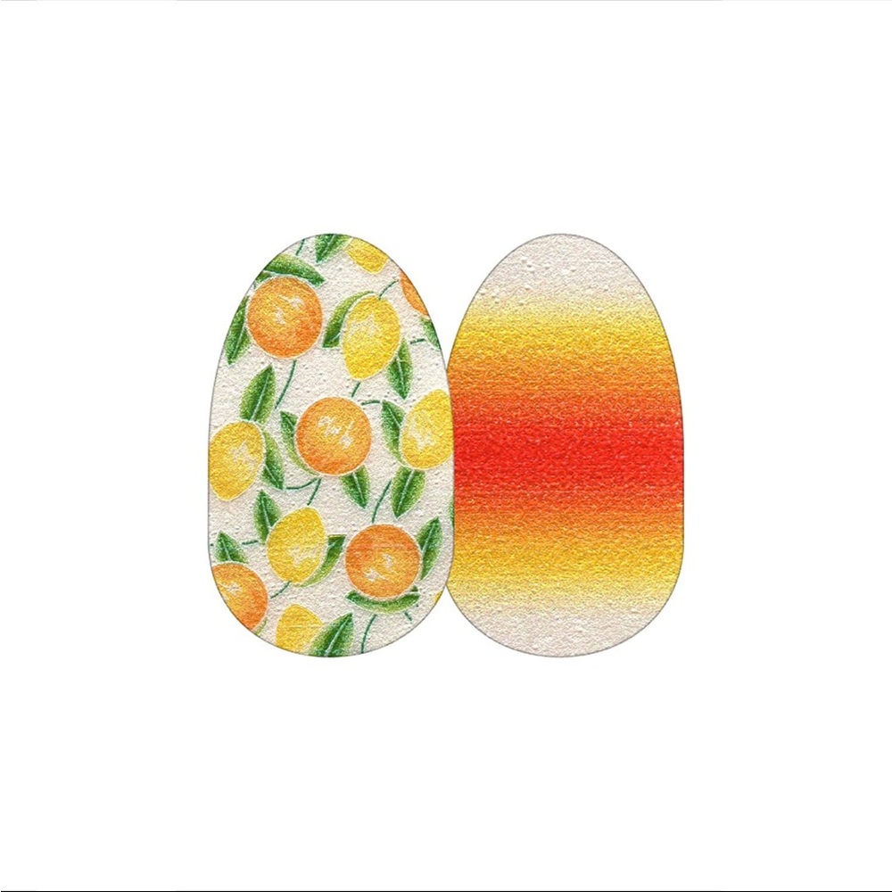 *Retired* Color Street: Squeeze the Day | Summer Fruit Citrus Orange White - Picture 6 of 7
